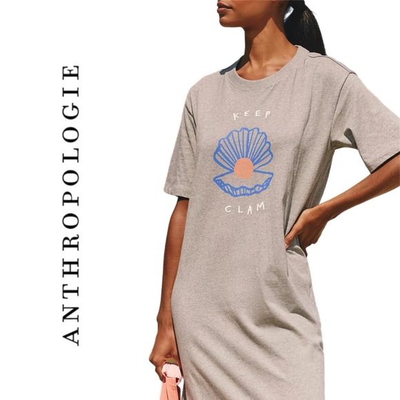 Anthropologie Jordan Nickson x Celandine Cotton Crew-Neck Midi Dress - Picture 3 of 11